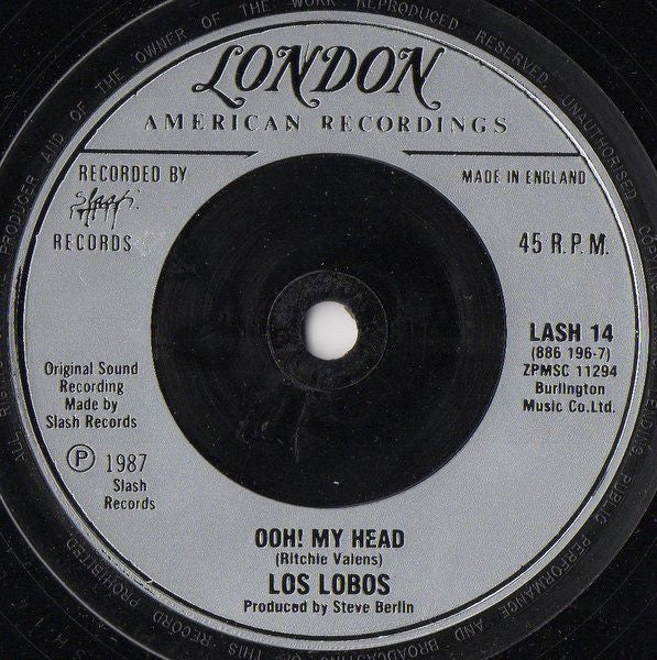 Los Lobos - Come On, Let's Go - Used Vinyl Record 7" image 4