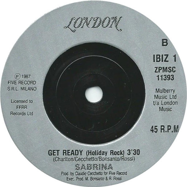 Sabrina - Boys (Summertime Love) - Used Vinyl Record 7" image 4