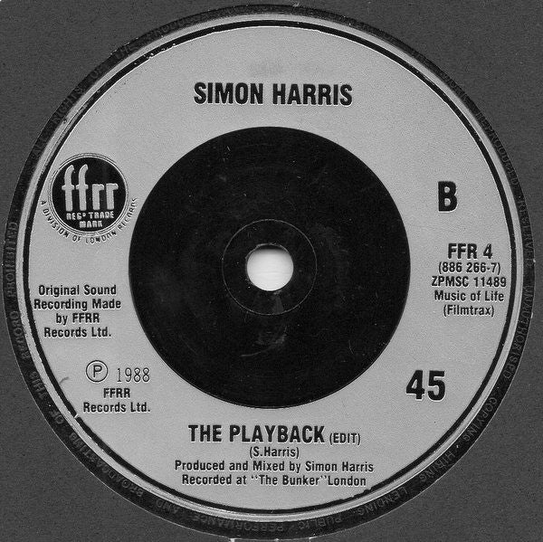 Simon Harris - Bass (How Low Can You Go) - Used Vinyl Record 7" image 4