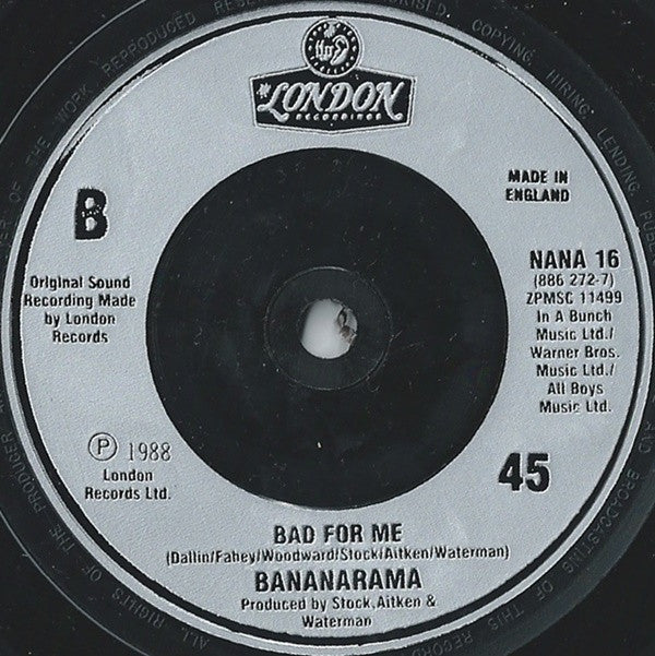 Bananarama - I Want You Back - Used Vinyl Record 7" image 8