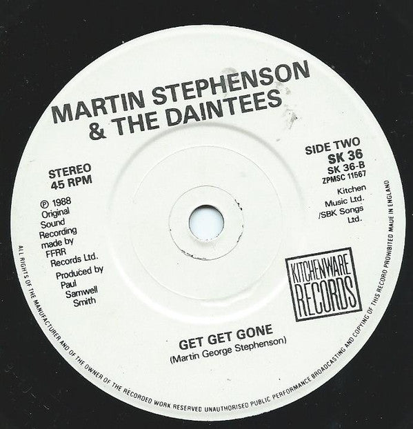 Martin Stephenson An - Wholly Humble Heart - Used Vinyl Record 7" image 4