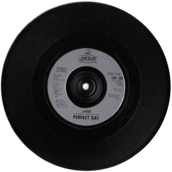 Perfect Day - Jane - Used Vinyl Record 7" image 5
