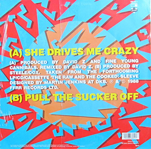 Fine Young Cannibals - She Drives Me Crazy - Used Vinyl Record 12" image 2