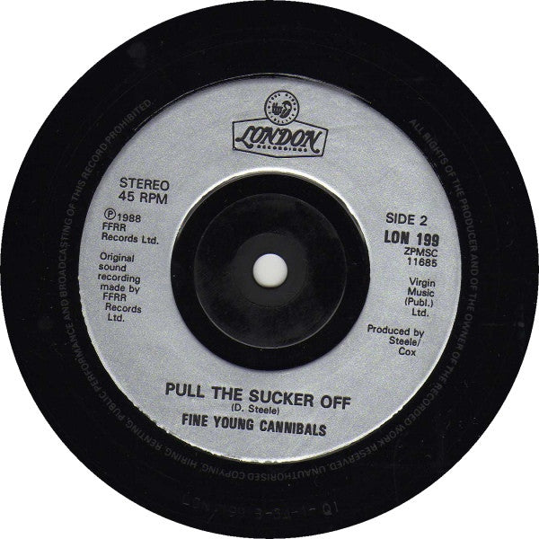 Fine Young Cannibals - She Drives Me Crazy - Used Vinyl Record 7" image 4