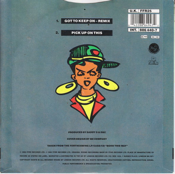 Cookie Crew - Got To Keep On (Remix) - Used Vinyl Record 7" image 2