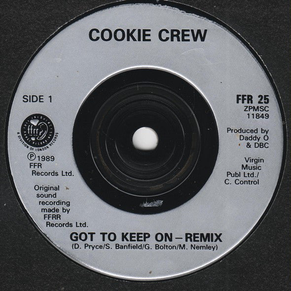 Cookie Crew - Got To Keep On (Remix) - Used Vinyl Record 7" image 3