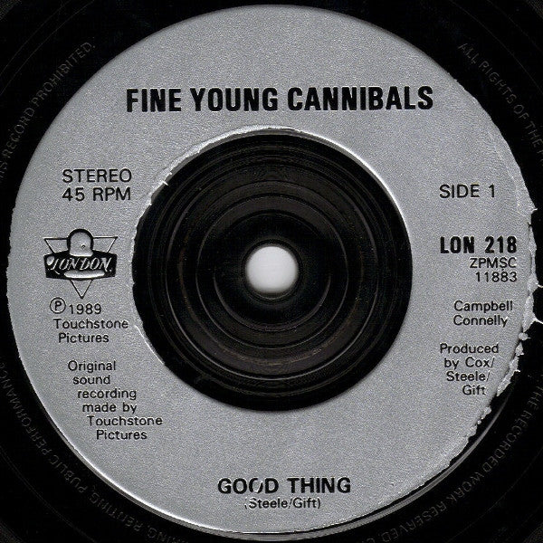 Fine Young Cannibals - Good Thing - Used Vinyl Record 7" image 7