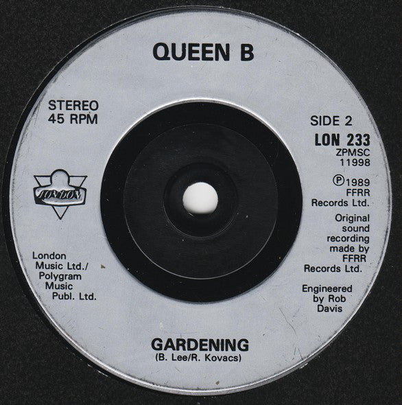 Queen B - Red Top Hot Shot - Used Vinyl Record 7" image 4