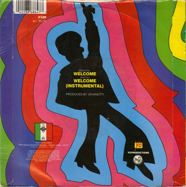 Gino Latino - Welcome - Used Vinyl Record 7" image 2