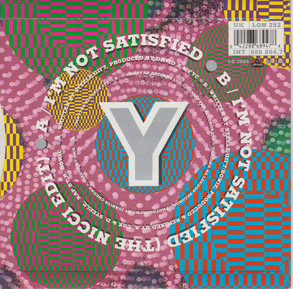 Fine Young Cannibals - I'm Not Satisfied - Used Vinyl Record 7" image 6