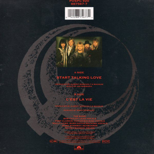 Magnum - Start Talking Love - Used Vinyl Record 7" image 2