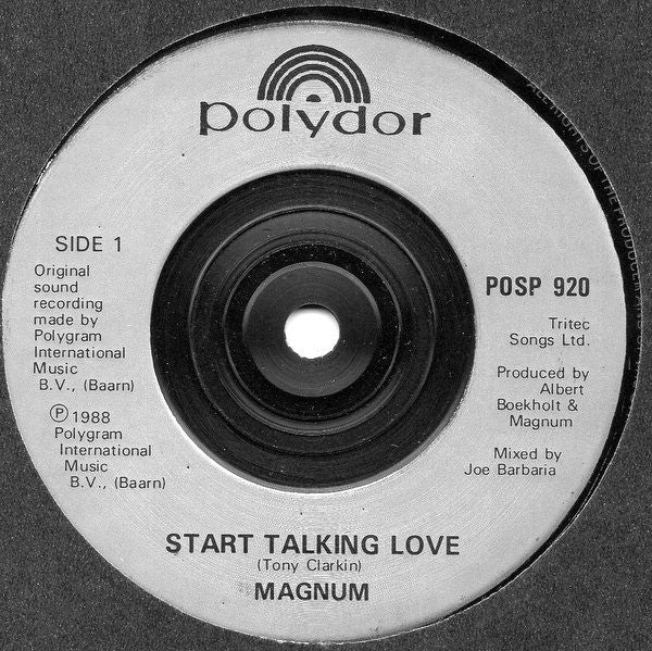 Magnum - Start Talking Love - Used Vinyl Record 7" image 3