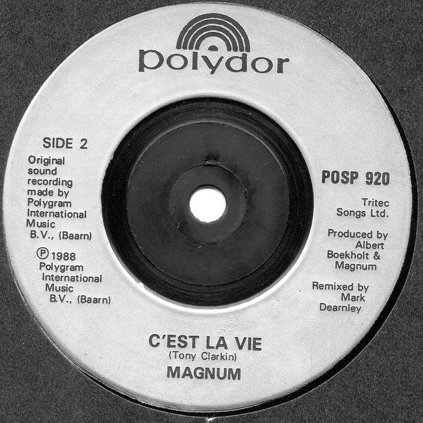 Magnum - Start Talking Love - Used Vinyl Record 7" image 4