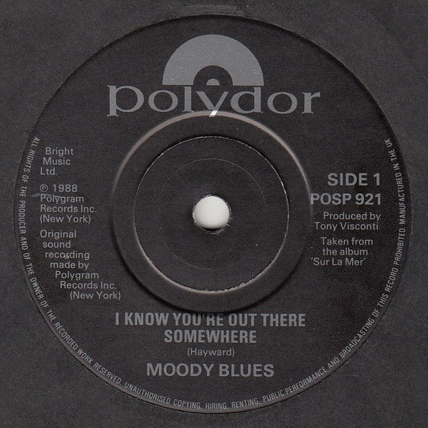 Moody Blues - I Know You're Out There Somewhere - Used Vinyl Record 7 image 3