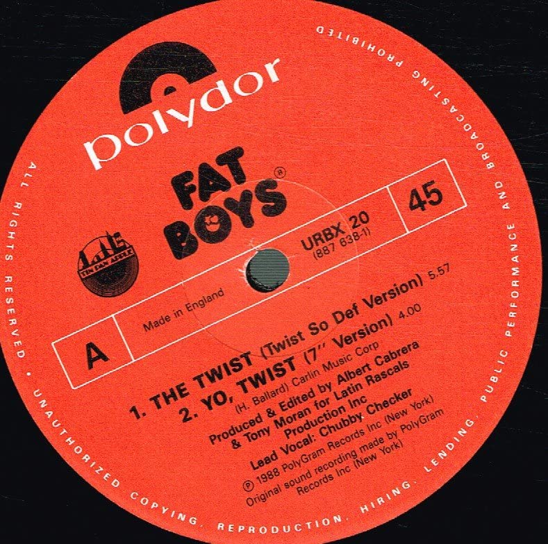 Fat Boys - Twist - Used Vinyl Record 12" image 3