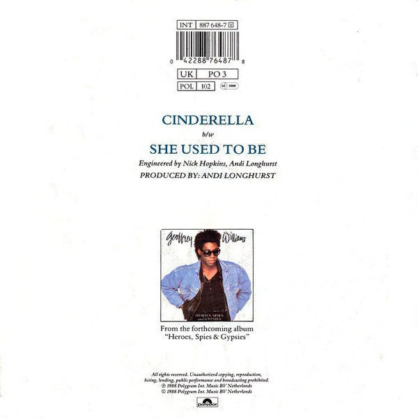 Geoffrey Williams - Cinderella - Used Vinyl Record 7" image 2