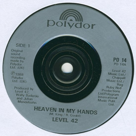 Level 42 - Heaven In My Hands - Used Vinyl Record 7" image 7