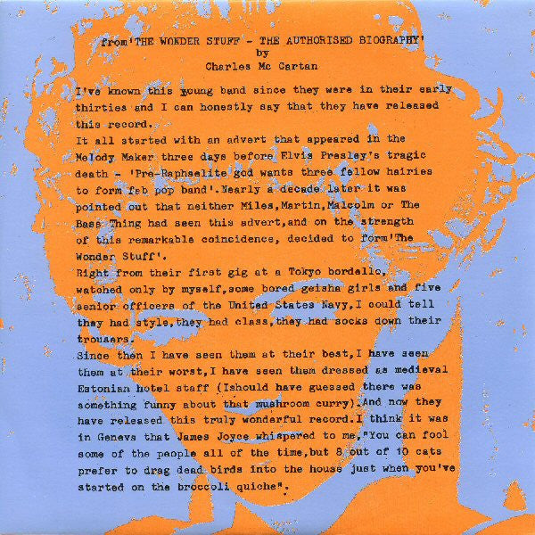Wonder Stuff - It's Yer Money I'm After, Baby - Used Vinyl Record 7" image 3