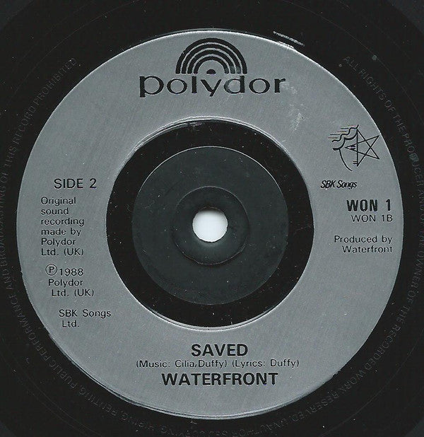 Waterfront - Cry - Used Vinyl Record 7" image 8