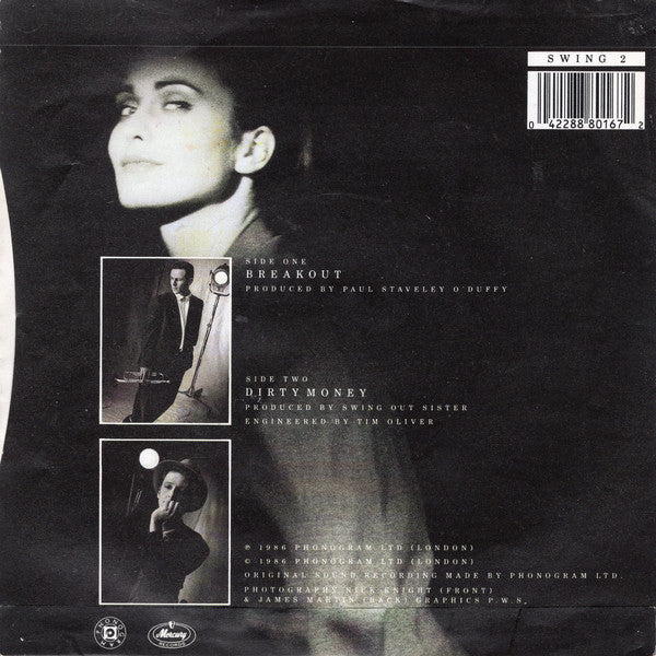 Swing Out Sister - Breakout - Used Vinyl Record 7" image 2