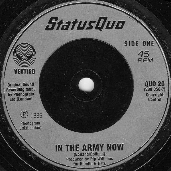 Status Quo - In The Army Now - Used Vinyl Record 7" image 7