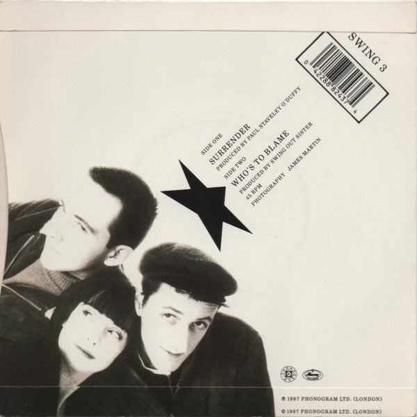 Swing Out Sister - Surrender - Used Vinyl Record 7" image 2