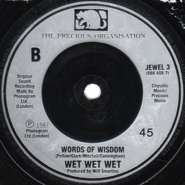 Wet Wet Wet - Wishing I Was Lucky - Used Vinyl Record 7" image 4