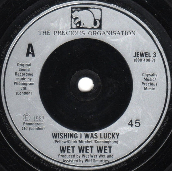 Wet Wet Wet - Wishing I Was Lucky - Used Vinyl Record 7" image 7