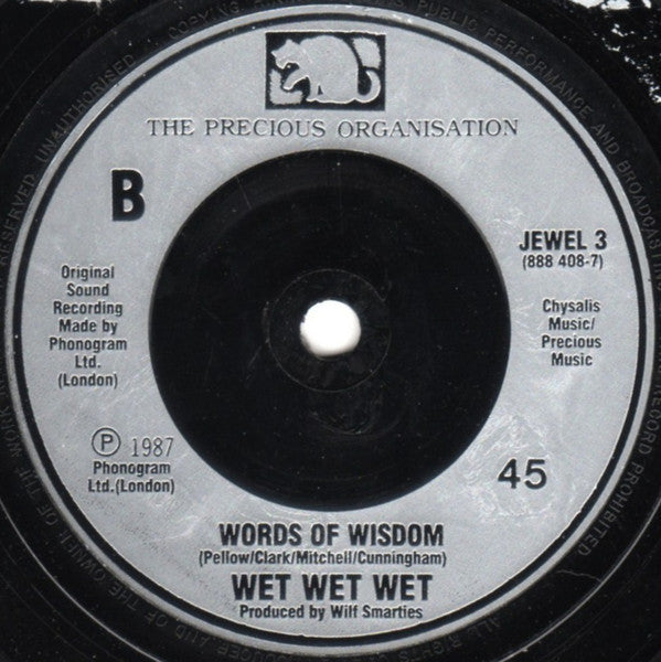 Wet Wet Wet - Wishing I Was Lucky - Used Vinyl Record 7" image 8