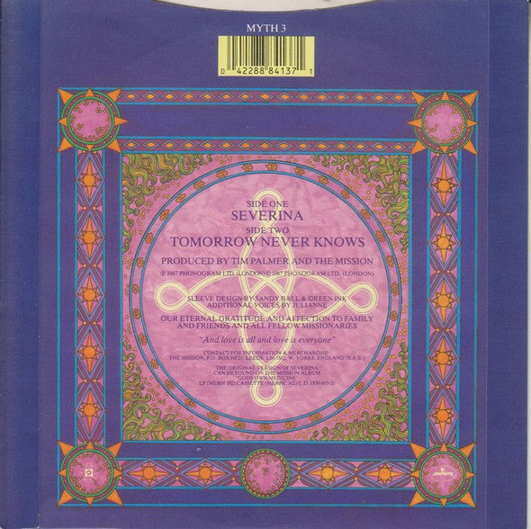 Mission - V - Used Vinyl Record 7" image 2