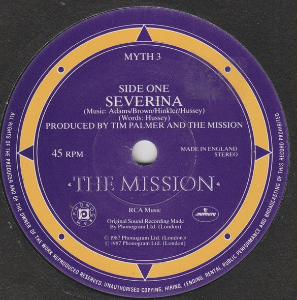 Mission - V - Used Vinyl Record 7" image 3