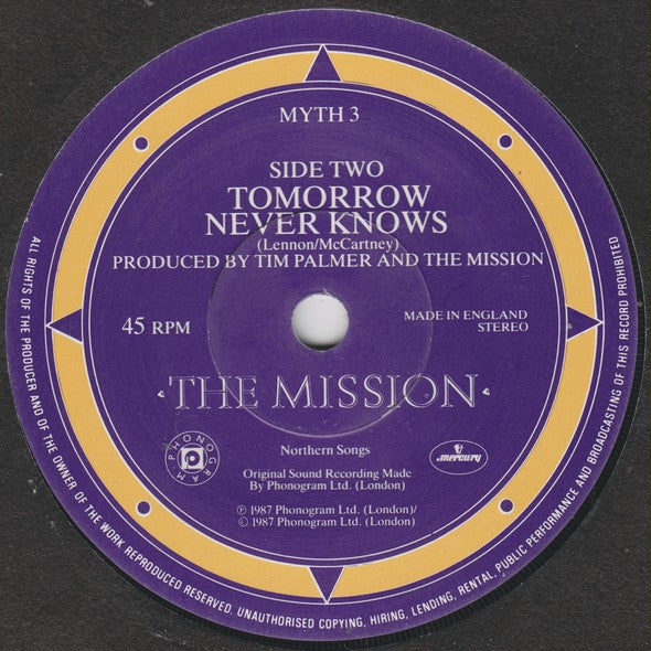 Mission - V - Used Vinyl Record 7" image 4