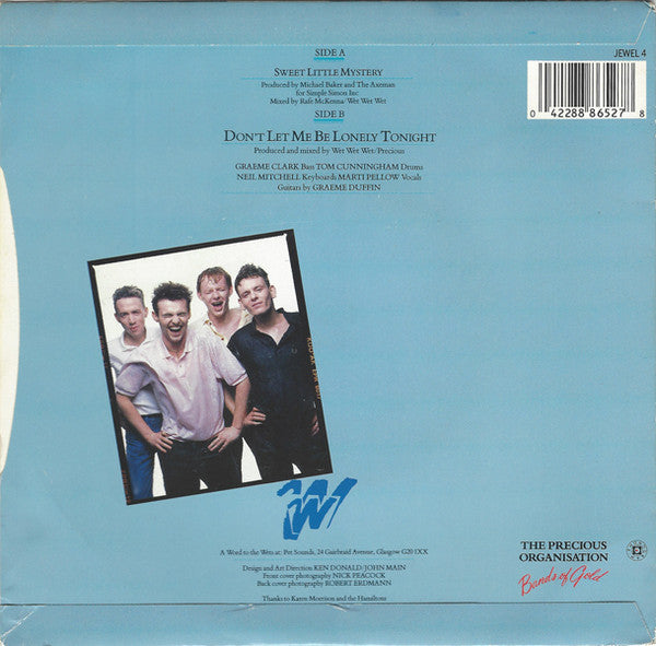 Wet Wet Wet - Sweet Little Mystery - Used Vinyl Record 7" image 2