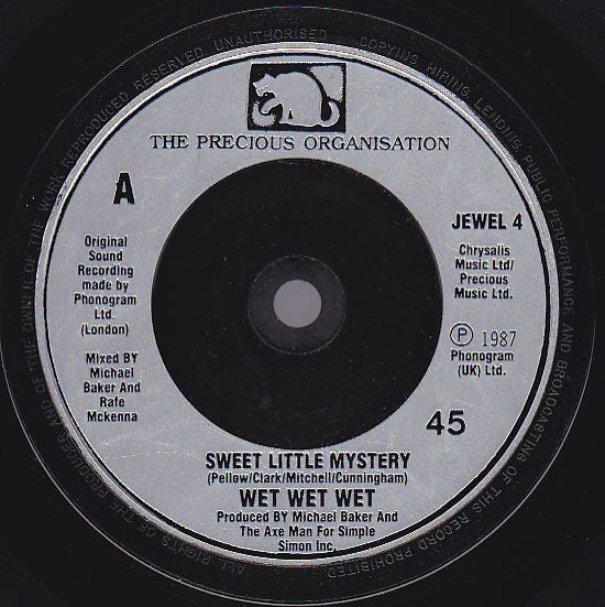 Wet Wet Wet - Sweet Little Mystery - Used Vinyl Record 7" image 3