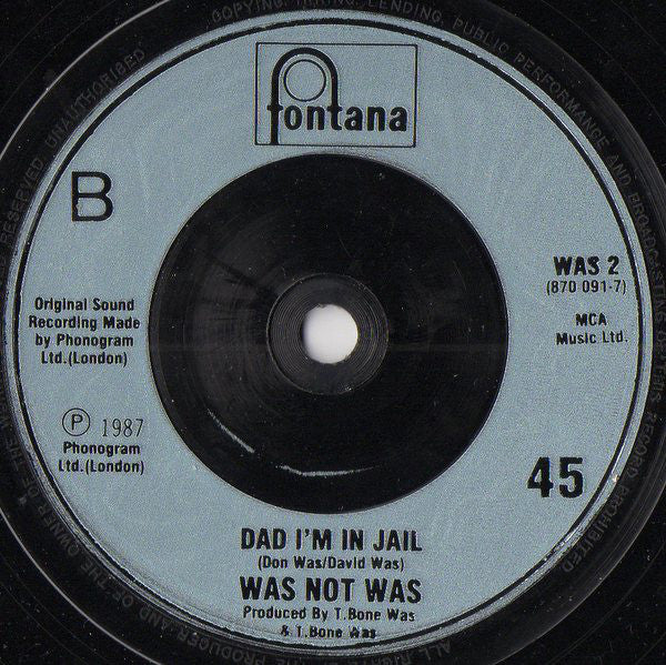 Was - Spy In The House Of Love - Used Vinyl Record 7" image 8