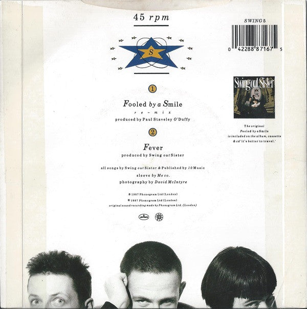 Swing Out Sister - Fooled By A Smile - Used Vinyl Record 7" image 6