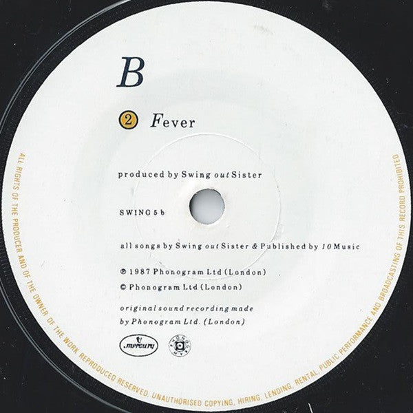 Swing Out Sister - Fooled By A Smile - Used Vinyl Record 7" image 8