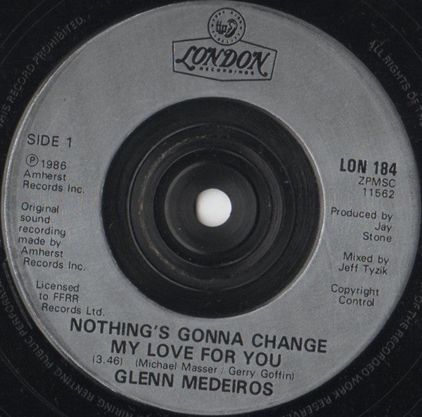 Glenn Medeiros - Nothing's Gonna Change My Love For You - Used Vinyl image 7