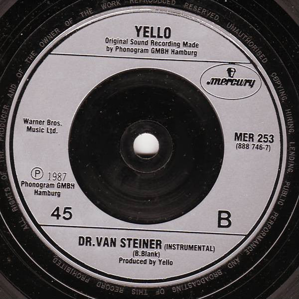 Yello - Rhythm Divine - Used Vinyl Record 7" image 4