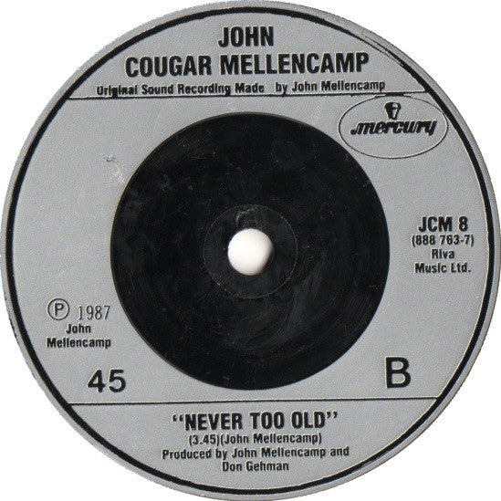 John Cougar Mellenca - Paper In Fire - Used Vinyl Record 7" image 4