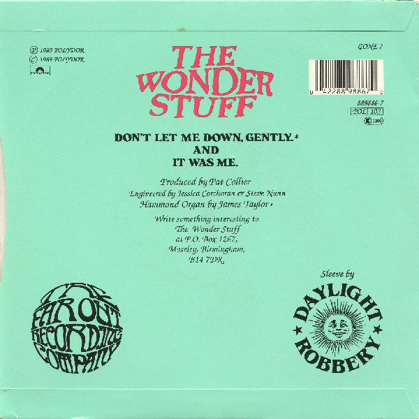 Wonder Stuff - Don't Let Me Down, Gently - Used Vinyl Record 7" image 2