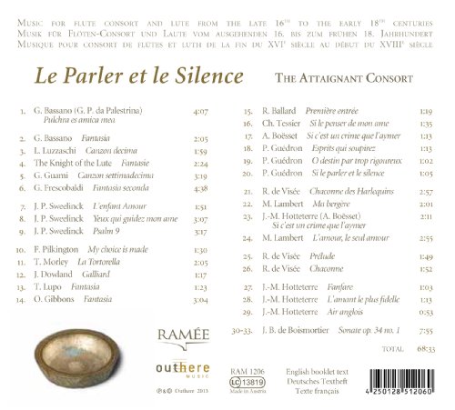 Attaignant Consort - Le Parler Et Le Silence - CD image 2