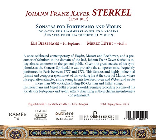 Johann Franz Xaver S - : Sonatas for Fortepiano and Violin - CD image 2