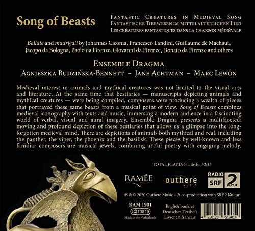 ENSEMBLE DRAGMA; JAN - SONGS OF BEASTS. FANTASTIC CRE - CD image 2