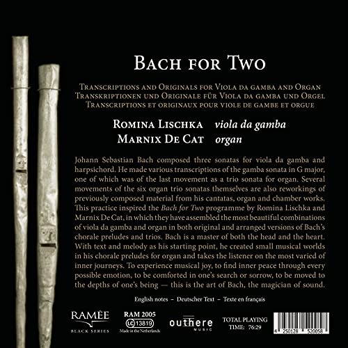ROMINA LISCHKA; MARN - BACH FOR TWO - CD image 2