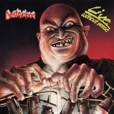 DESTRUCTION - LIVE WITHOUT SENSE (FIRE SPLATTER VINYL) - Vinyl Record D image 1