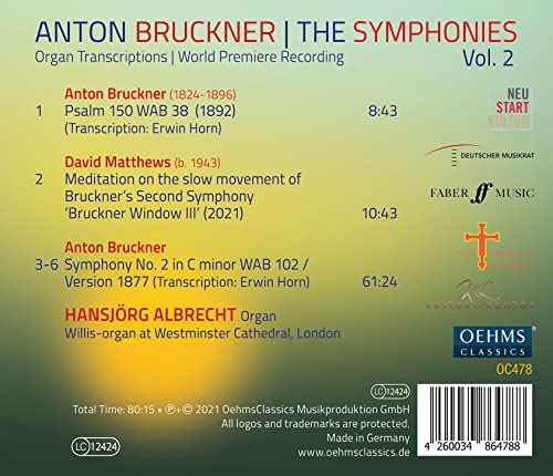 HANSJORG ALBRECHT - BRUCKNER:SYMPHONY 2 - CD image 2