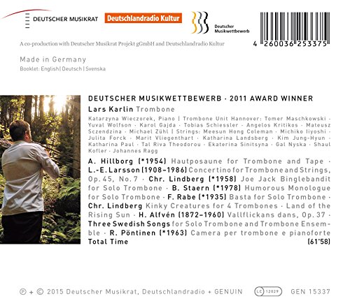 Anders Hillborg - Lars Karlin: A Swedish Trombone Wilderness - CD image 2