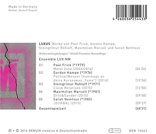 ENSEMBLE LUX:NM/VOUT - LUXUS - CD image 2