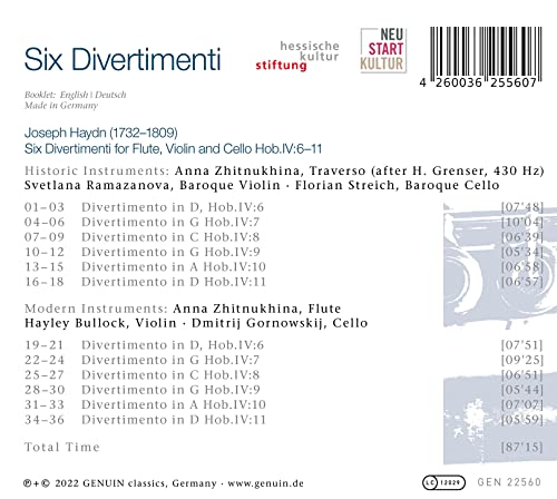ZHITNUKHINA - Joseph Haydn: Six Divertimenti - CD image 2
